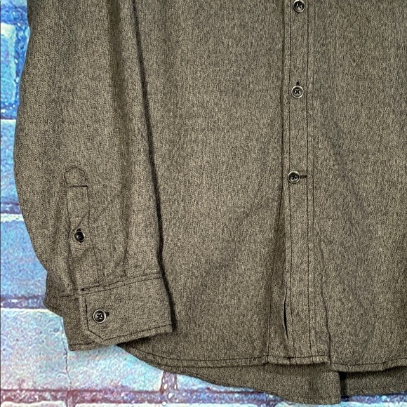Men's Gray Button-Up Shirt Casual Mossimo Size Large - Picture 3 of 6